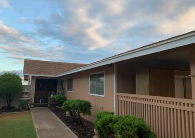 Hawaii house exterior painted brown by Mckeague Drywall