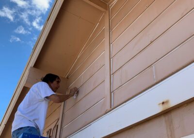 exterior painting on a hawaii house by Guy Mckeague of Mckeague Drywall