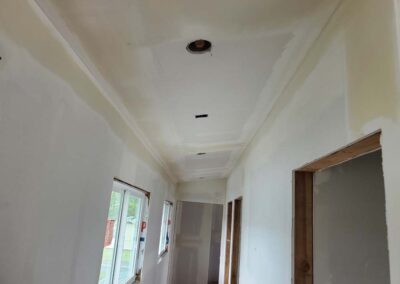 hallway drywall done by mckeague drywall in oahu hawaii